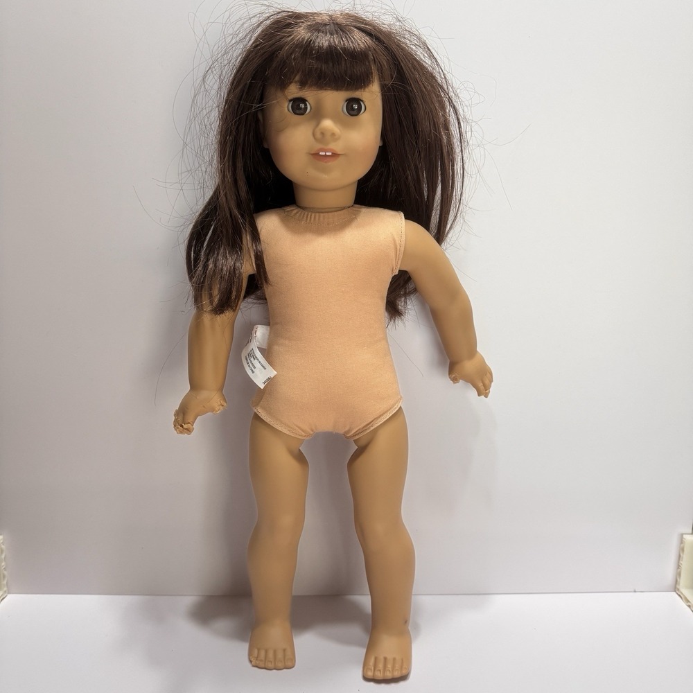 American Girl Doll 2013 Green Eyes Teeth Brunette Hair Just Like You 34038J